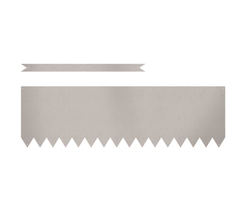 Zāliena Apmales 50 Gab 100X0,5X30 Cm Laika Izturīgs Tērauds Vidaxl