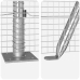 Veltīts Stiepļu Žogs Ar 13 Flanged Stabiem 1.5X50 M Galvanizētā Tēraudā Vidaxl