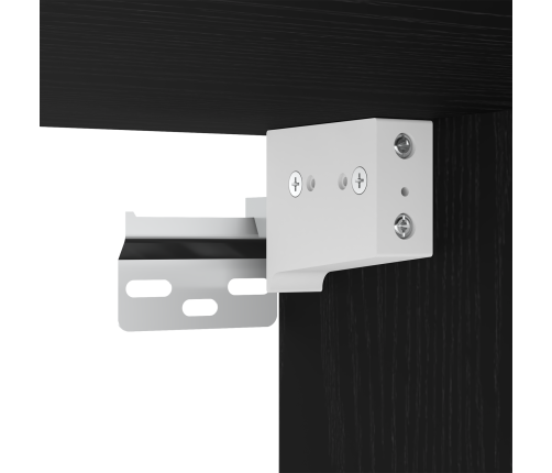 12 Daļu Tv Skapīšu Komplekts, Sienas Stiprināts, Melna Ozola Inženierijas Koks Vidaxl