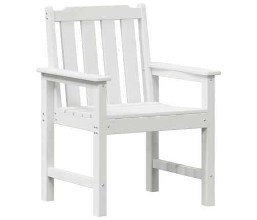 Dārza Krēsli 4 Gab Baltā Krāsā 65.5X55.5X88 Cm Hdpe Vidaxl