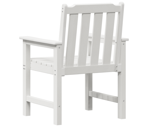 Dārza Krēsli 4 Gab Baltā Krāsā 65.5X55.5X88 Cm Hdpe Vidaxl