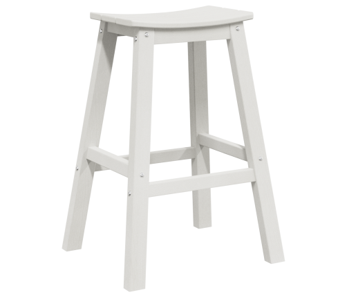 Bāra Krēsli 9 Gab. Balts Hdpe Vidaxl