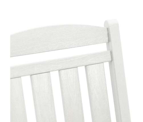 3 Gabalu Dārza Atpūtas Komplekts Balts Hdpe Vidaxl