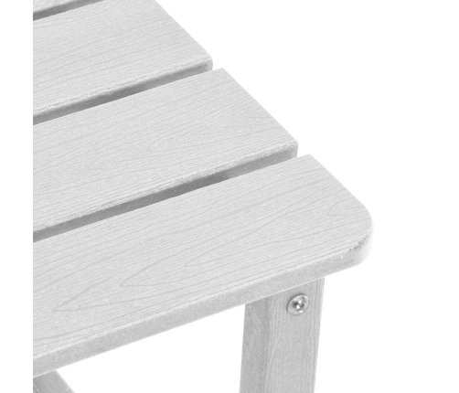 3 Gabalu Dārza Atpūtas Komplekts Balts Hdpe Vidaxl