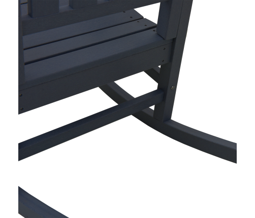 3 Gabalu Dārza Atpūtas Komplekts Tumši Zils Hdpe Vidaxl