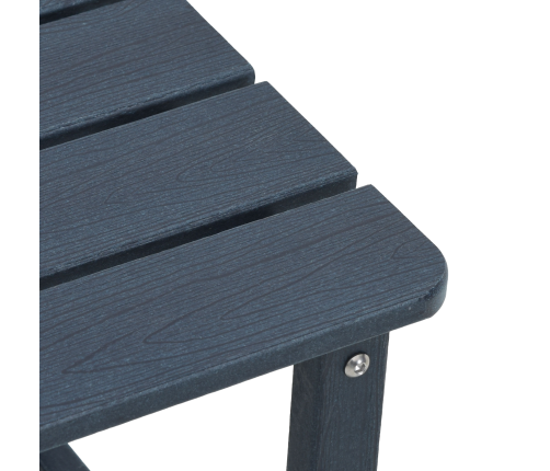 3 Gabalu Dārza Atpūtas Komplekts Tumši Zils Hdpe Vidaxl