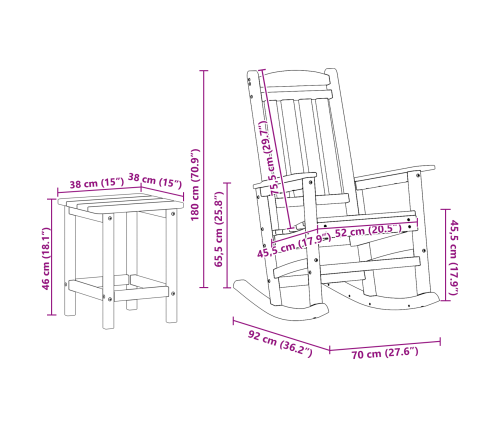 3 Gabalu Dārza Atpūtas Komplekts Tumši Zils Hdpe Vidaxl