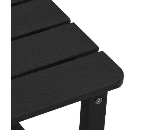 3 Daļu Dārza Atpūtas Komplekts Melns Hdpe Vidaxl