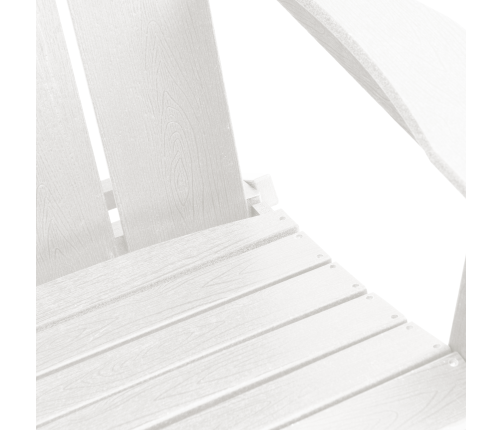Salokāmie Adirondack Krēsli 2 Gab. Balts 74.5X80.5X90 Cm Hdpe Vidaxl