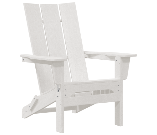 Salokāmie Adirondack Krēsli 2 Gab. Balts 74.5X80.5X90 Cm Hdpe Vidaxl