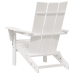 Salokāmie Adirondack Krēsli 2 Gab. Balts 74.5X80.5X90 Cm Hdpe Vidaxl