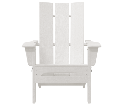 Salokāmie Adirondack Krēsli 2 Gab. Balts 74.5X80.5X90 Cm Hdpe Vidaxl
