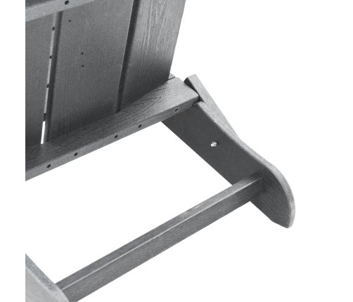 Salokāmie Adirondack Krēsli 2 Gabali Gaiši Pelēks 74.5X80.5X90 Cm Hdpe Vidaxl