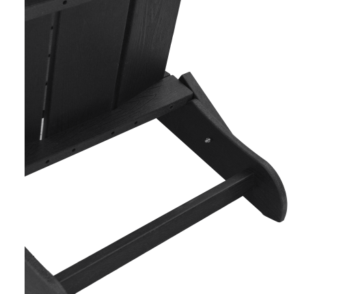 3 Daļu Dārza Atpūtas Komplekts Melnā Krāsā Ar Hdpe Vidaxl