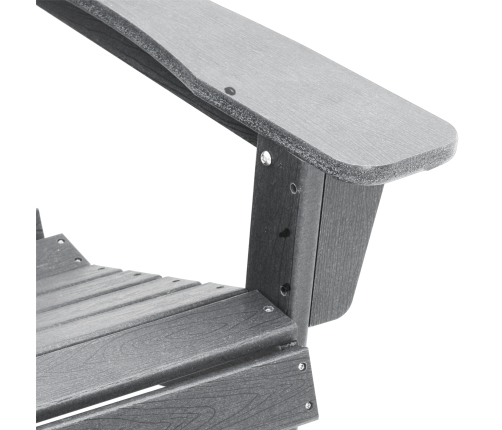 Adirondack Krēsli 2 Gabali Gaiši Pelēki 74X82X90 Cm Hdpe Vidaxl