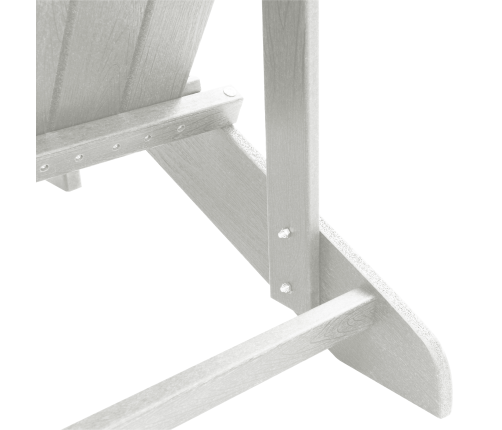 3 Daļu Dārza Komplekts Balts Hdpe Vidaxl