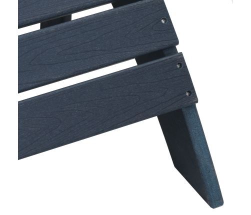 Adirondack Krēsli Ar Kāju Balstiem 2 Gab. Tumši Zils Hdpe Vidaxl