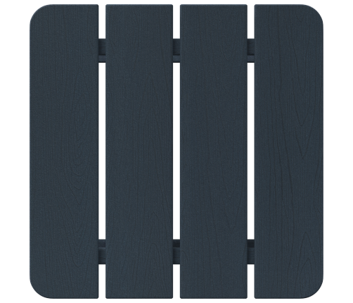 3 Daļu Dārza Atpūtas Komplekts Tumši Zilā Hdpe Vidaxl