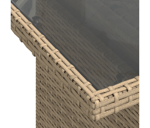 10 Gabalu Dārza Dīvānu Komplekts Ar Spilveniem Bēšā Poli Rotangpalma Vidaxl