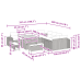 13 Gabalu Dārza Dīvānu Komplekts Ar Spilveniem Bēšā Poli Rotangpalma Akācijā Vidaxl
