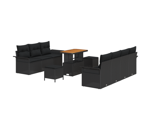 10 Gabalu Dārza Dīvānu Komplekts Ar Spilveniem Vidaxl