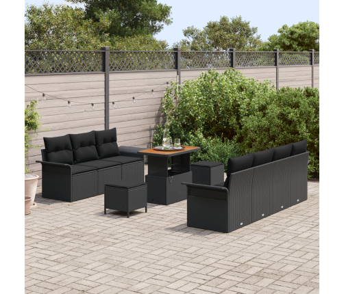 10 Gabalu Dārza Dīvānu Komplekts Ar Spilveniem Vidaxl