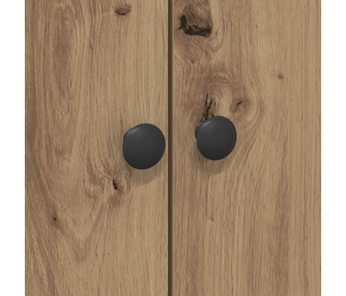 Virtuves Skapis Mākslinieku Ozols 60X50X180 Cm Tīrs Koks Vidaxl