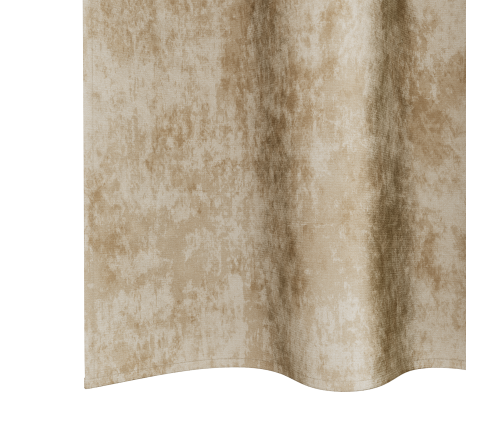 Zīda Aizkari 2 Gab. Ar Acīm Krēmkrāsas 140X140 Cm Vidaxl