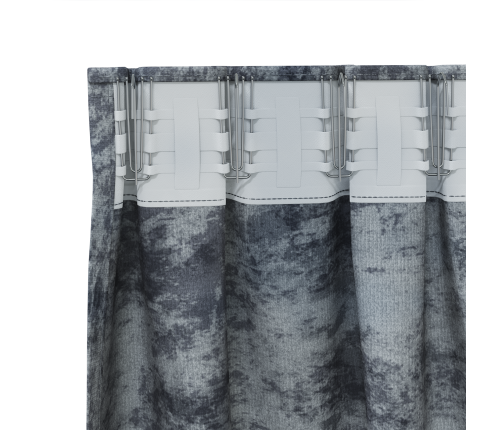 Zīda Aizkari 2 Gab. Ar Stieņa Kabatu Sudraba Pelēks 245X140 Cm Vidaxl