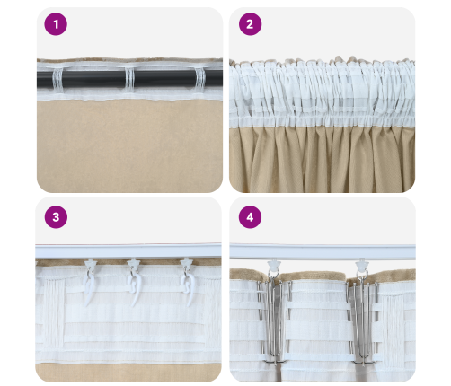 Zīda Aizkari 2 Gab Ar Acīm Krēmkrāsas 140 X 140 Cm Vidaxl