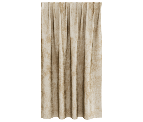 Zīda Aizkari 2 Gab Ar Acīm Krēmkrāsas 140 X 140 Cm Vidaxl