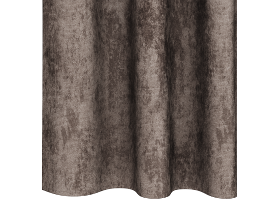 Zīda Aizkari 2 Gab. Ar Acs Slēgu Kapućino 245X140 Cm Vidaxl