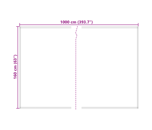 Vidaxl Nojumes Aizvietošanas Audums Sarkans 10X1.6 M