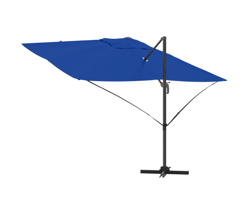 Zils Cantilever Lietussargs Zils Poliesters, Pulverkrāsots Tērauds Vidaxl