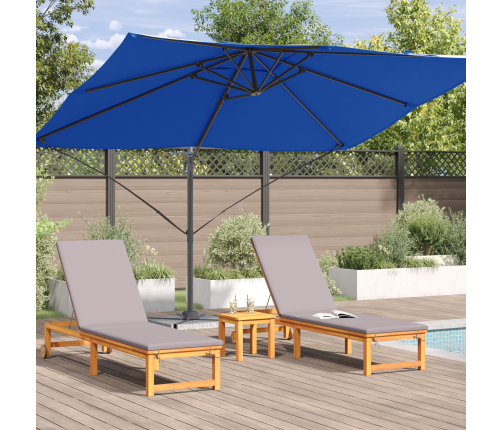 Zils Cantilever Lietussargs Zils Poliesters, Pulverkrāsots Tērauds Vidaxl