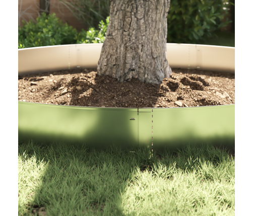 Zāliena Apmalītes 5 Gab 25X100 Cm Elastīgs Galvanizēts Tērauds Vidaxl