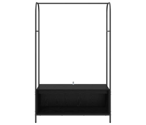 Vidaxl Drēbju Plaukts Ar Plauktiem Melnā Ozolā 100X44X160 Cm