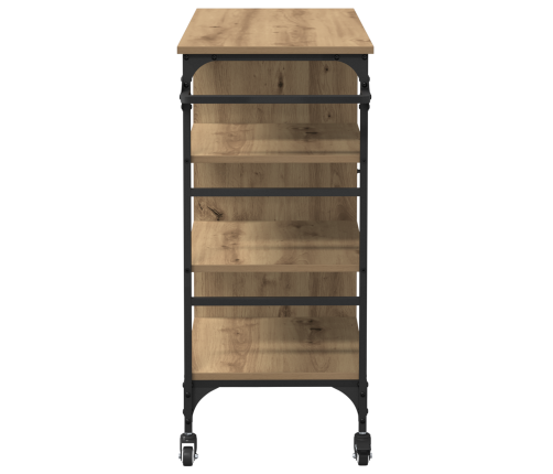 Virtuves Ratiņš Amatnieku Ozols 87.5X38.5X84.5 Cm Inženierijas Koks Vidaxl