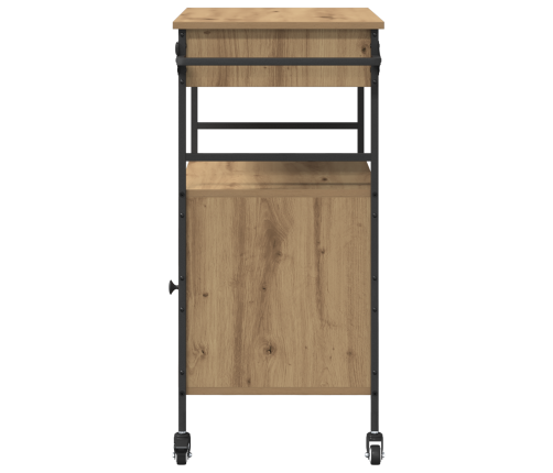 Virtuves Rati Amatniecības Ozols 56X43X89.5 Cm Inženierētās Koksnes Vidaxl