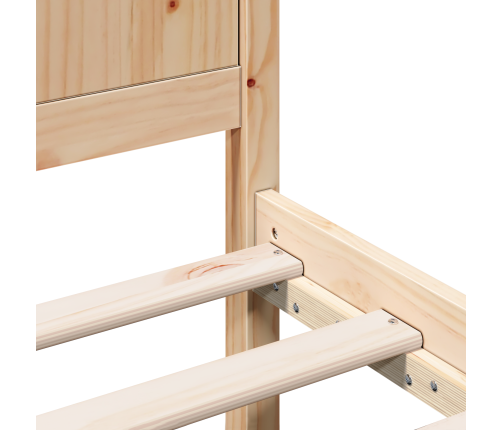 Viens Priedes Koka Gultņu Rāmis Dabīgs Cieta Priede 90 X 200 Cm Vidaxl