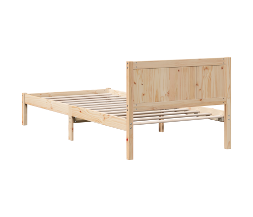 Viens Priedes Koka Gultņu Rāmis Dabīgs Cieta Priede 90 X 200 Cm Vidaxl