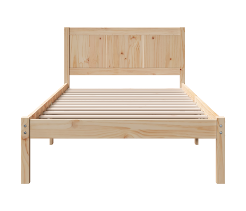 Viens Priedes Koka Gultņu Rāmis Dabīgs Cieta Priede 90 X 200 Cm Vidaxl