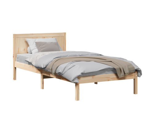 Viens Priedes Koka Gultņu Rāmis Dabīgs Cieta Priede 90 X 200 Cm Vidaxl