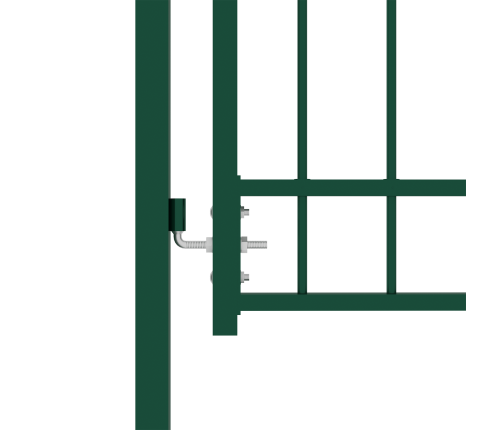 Žoga Vārti Ar Pīķiem, 100X175 Cm, Zaļš Tērauds Vidaxl