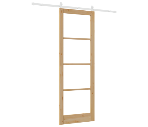 Bīdāmās Durvis Ar Aparatūras Komplektu 'Orkdal'ciets Koks Un Stikls Vidaxl