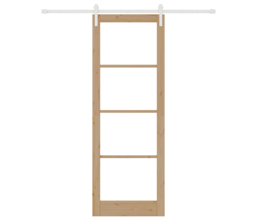 Bīdāmās Durvis Ar Aparatūras Komplektu 'Orkdal'ciets Koks Un Stikls Vidaxl