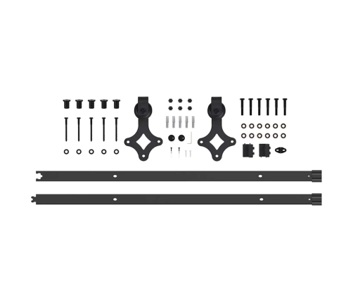 Bīdāmās Durvis Ar Aprīkojuma Komplektu 83X232 Cm Masīvkoks Priede Vidaxl