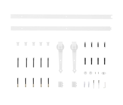 Bīdāmās Durvis Ar Uzstādīšanas Komplektu 78X232 Cm Priedes Koks Vidaxl