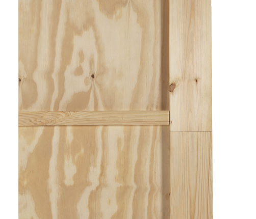 Bīdāmās Durvis Ar Aparatūras Komplektu 86X211 Cm No Cietās Koksnes Priedes Vidaxl