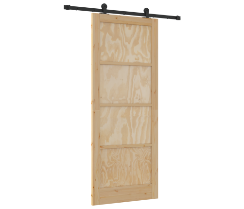 Bīdāmās Durvis Ar Aparatūras Komplektu 'Orkdal'cietās Koksnes Priede Vidaxl